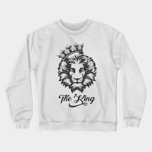 The Lion King Tattoo.The Head Of A Lion In The Crown Crewneck Sweatshirt